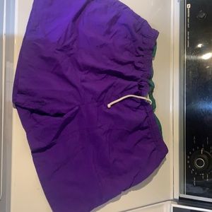 Men’s vintage purple polo swim trunks size 38
